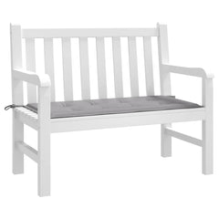 Gray Bostome Oxford fabric garden bench cushion, 47.2x19.7x1.6 inches, with ties.