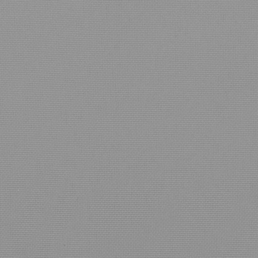 Gray Oxford fabric garden bench cushion, 47.2 x 19.7 x 1.6 inches, with ties.