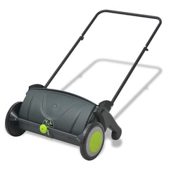 Lawn Sweeper Black and Green PP body Medium Height-Adjustable