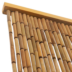 Bostome bamboo door curtain in brown, measuring 35.4x78.7 inches, with 90 dense bamboo strands.