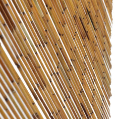 Bostome bamboo door curtain in brown, measuring 35.4x78.7 inches, with dense bamboo strands.