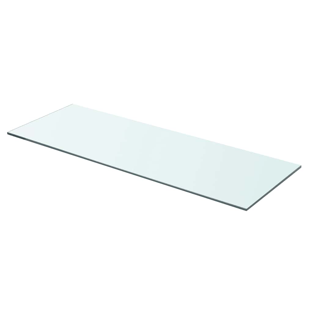 Glass Panel Clear Tempered Glass 27.6 in x 9.8 in Glass Shelf