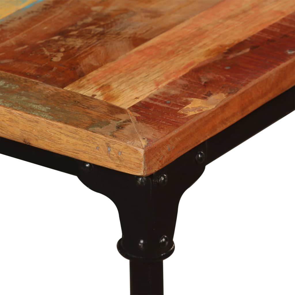 Dining Table Multicolor Solid reclaimed wood and powder-coated steel ...