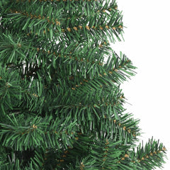 An 8-foot green artificial Christmas tree with 1300 PVC branches.