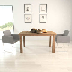 Dining Chairs 2 pcs Gray 58 x 56 x 86 cm fabric