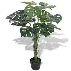 Artificial Monstera Plant with Pot 27.6 Green