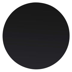 Table Top Black Tempered Glass 27.6 in diameter Round Modern