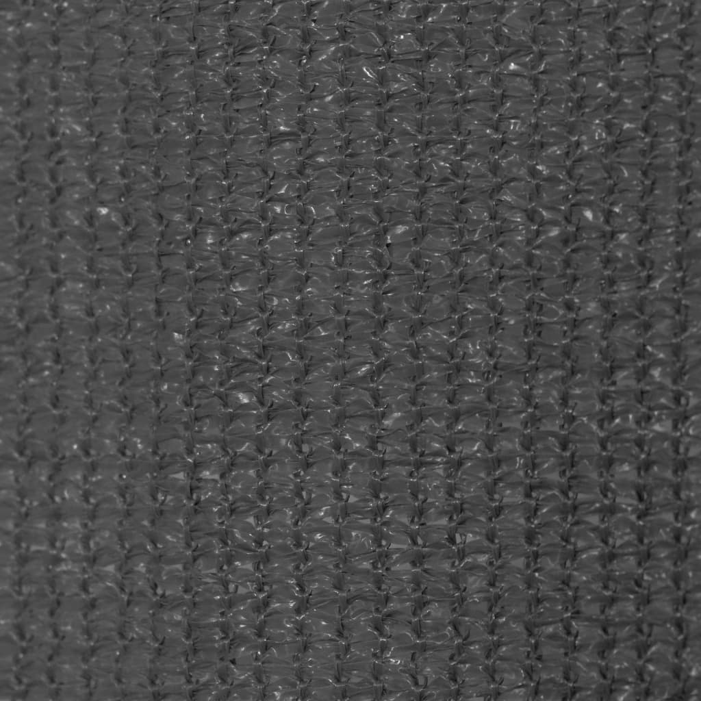 Anthracite outdoor roller blind with textured fabric, measuring 86.6 by 90.6 inches.