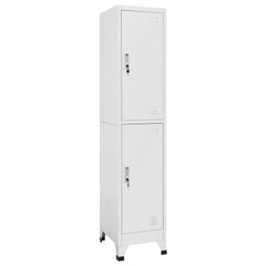 Locker Grey Steel Medium Locker Rectangular Industrial