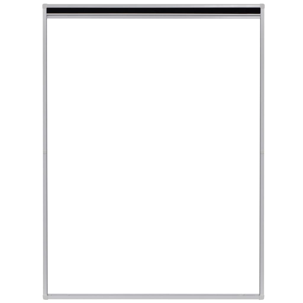 White Bostome Plisse insect screen with aluminum frame, sized 23.6x31.5 inches.