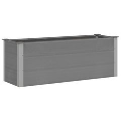 Garden Raised Bed Grey Wood-plastic composite Large Durable