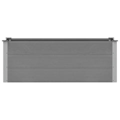Garden Raised Bed Grey Wood-plastic composite Large Durable