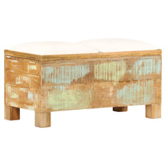 Storage Bench Multicolored with shades of brown