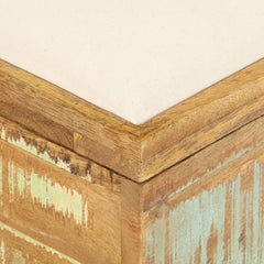 Storage Bench Multicolored with shades of brown