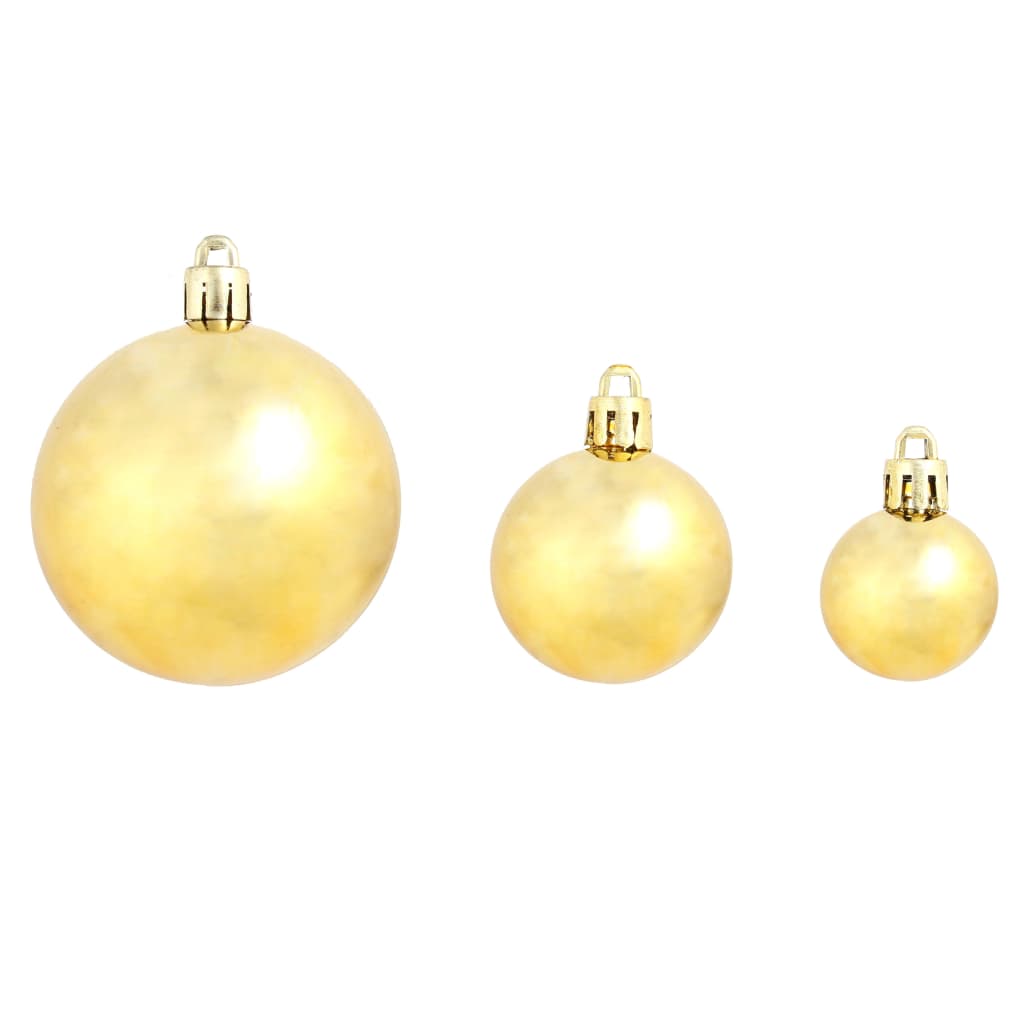 100 Piece Christmas Ball Set 1.2/1.6/2.4 Gold