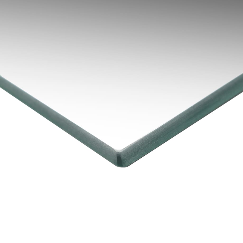 A 7-piece set of square frameless glass wall mirrors in small, medium, and large sizes.