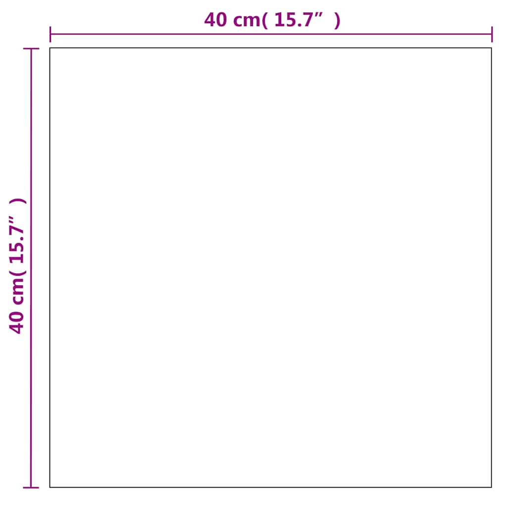 Wall Mirror 15.7x15.7 Square Glass