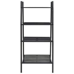 Display Shelf Black Metal Compact Display Shelf Rectangular