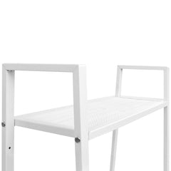 Display Shelf White Sheet Metal Medium Storage Shelf