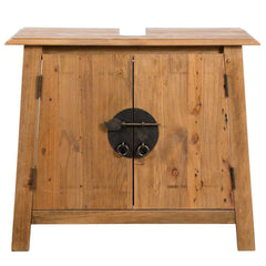 Vanity Cabinet Natural pine Solid pinewood Medium