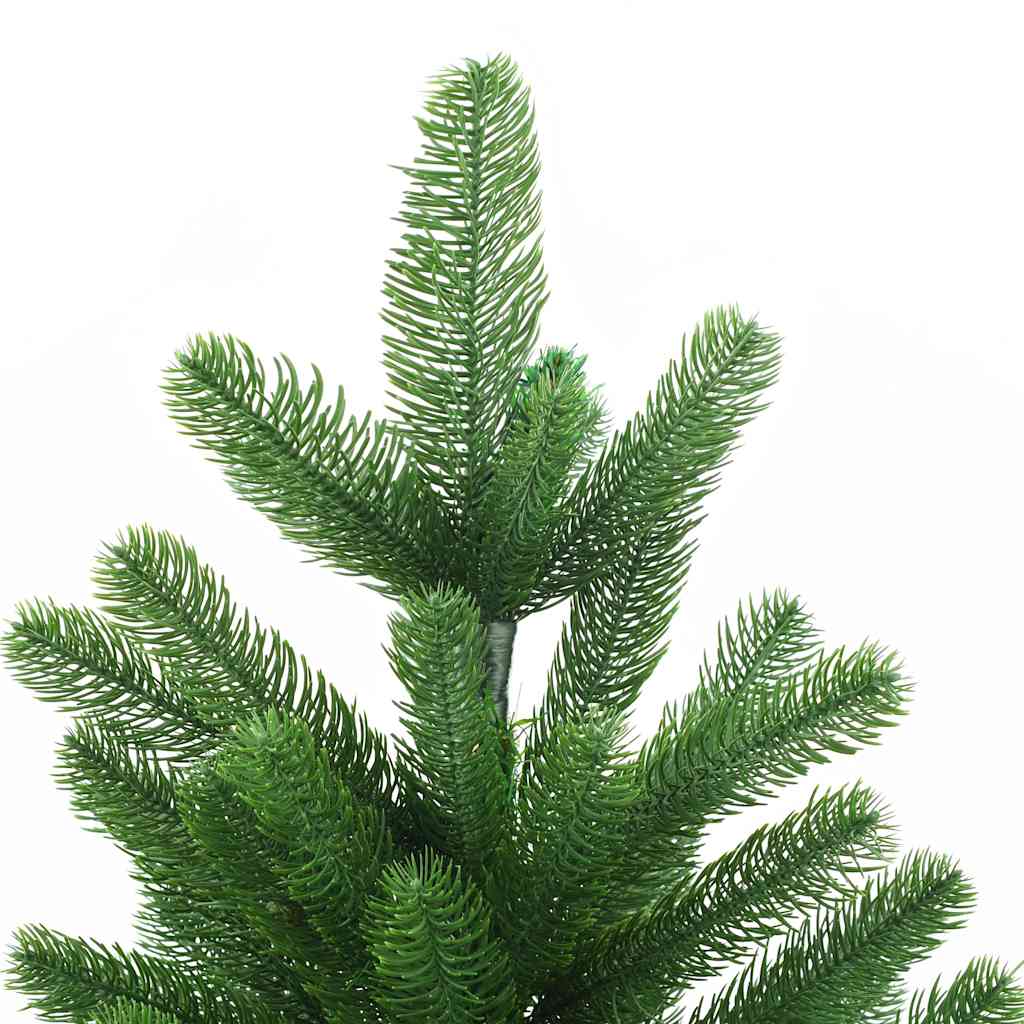 5ft green artificial Christmas tree with lifelike PE needles and a stable metal stand.