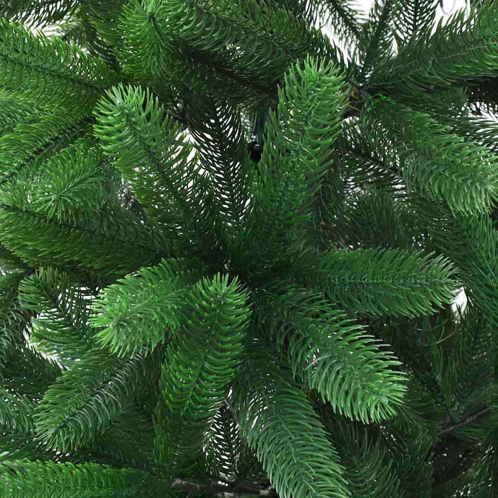5ft green artificial Christmas tree with lifelike PE needles and a stable metal stand.