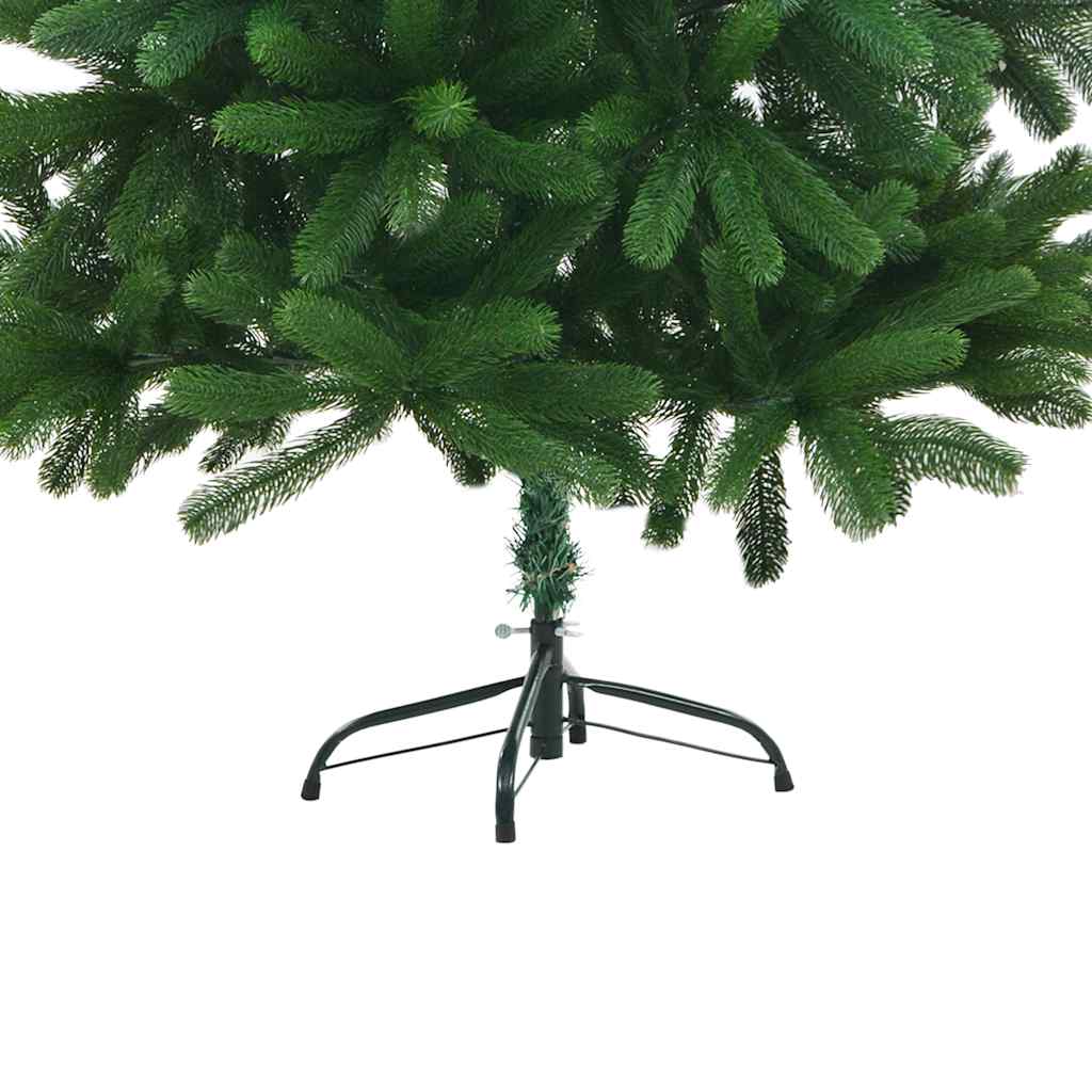 5ft green artificial Christmas tree with lifelike PE needles and a stable metal stand.