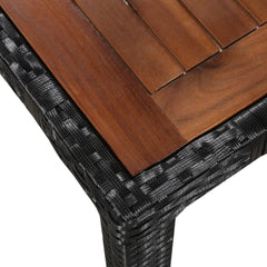 Dining Set Brown and Black