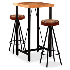 Bar Set Brown Solid Acacia wood One Size Durable Bar Set