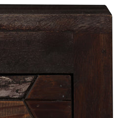Bedside Cabinet Multicolor Solid reclaimed wood and steel
