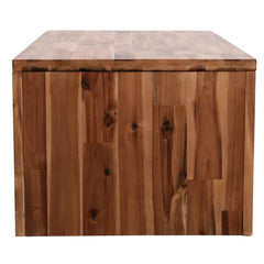 Coffee Table Brown, Black, White Solid acacia wood, MDF