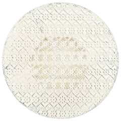 Table White Metal Small Bistro Table Round Vintage