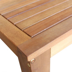 Bar Table And Stool Brown Solid acacia wood Large Footrest