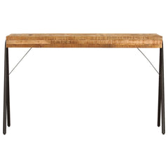 Writing Table Natural wood Solid mango wood, Steel Medium