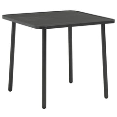 Outdoor Table Dark Grey E-coated and Powder-Coated Steel