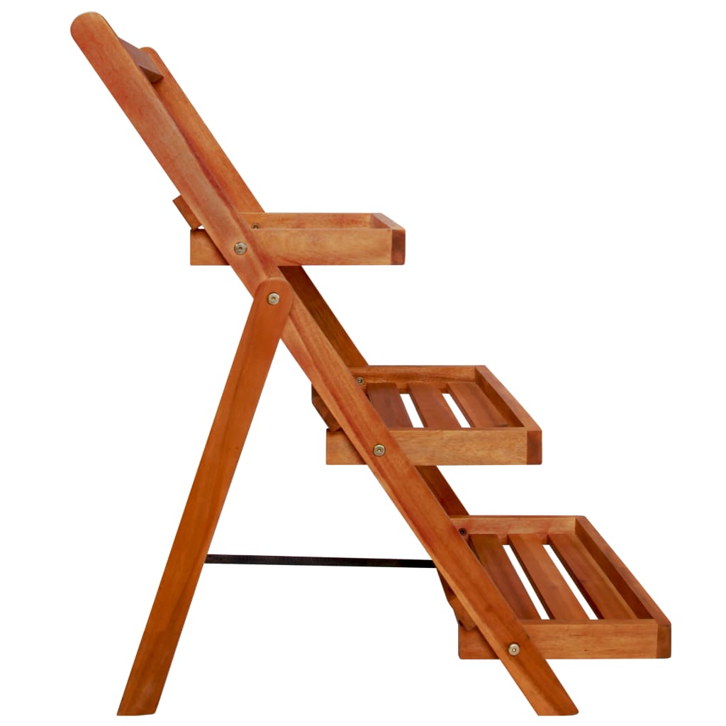 3-Tier Plant Stand 19.7x24.8x31.5 Solid Acacia Wood