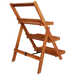 3-Tier Plant Stand 19.7x24.8x31.5 Solid Acacia Wood