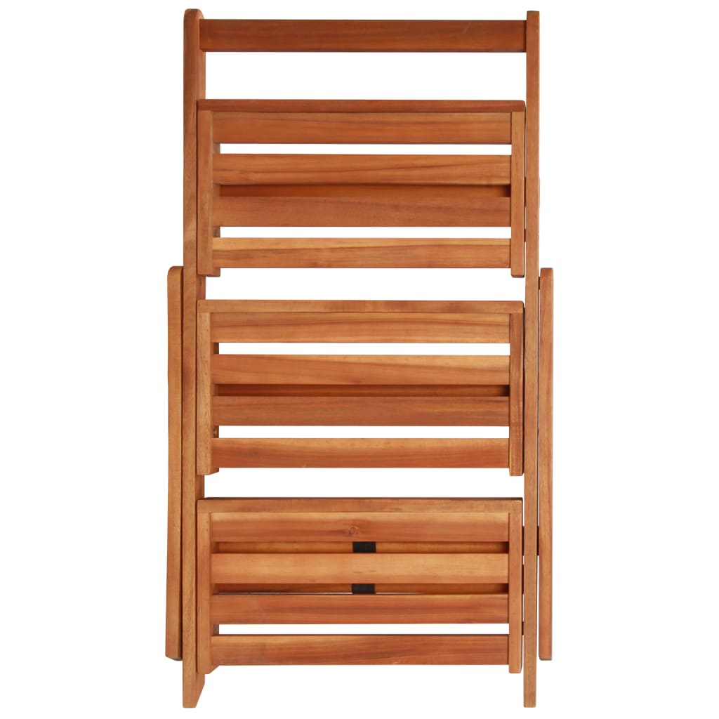3-Tier Plant Stand 19.7x24.8x31.5 Solid Acacia Wood