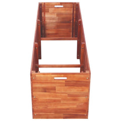 Raised Bed Natural brown Solid Acacia wood Large Durable