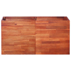 Raised Bed Natural Acacia Acacia Wood 39.4 x 19.7 x 19.7 in