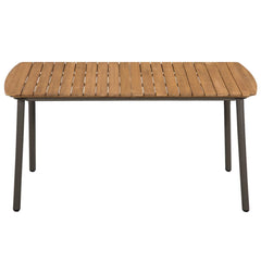 Dining Table Brown Solid Acacia wood Large Durable Dining Table