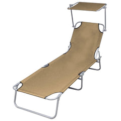 Sunlounger Taupe