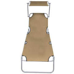 Sunlounger Taupe