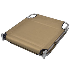 Sunlounger Taupe Powder-Coated Steel Standard Foldable