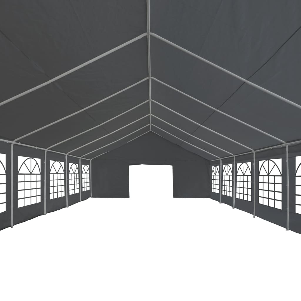 Party Tent PE 19.7'x39.4' Gray