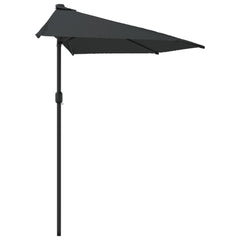 Garden Parasol Anthracite Polyester Fabric 118.1 x 61.0 in