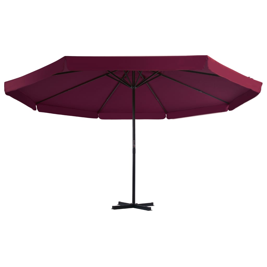 Garden Parasol with Aluminum Pole 196.9 Bordeaux Red