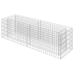 Gabion Raised Bed Silver Galvanized steel 70.9 x 19.7 x 19.7 in