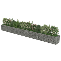 Gabion Raised Bed Silver Galvanized steel 21.3 x 19.7 x 19.7 in