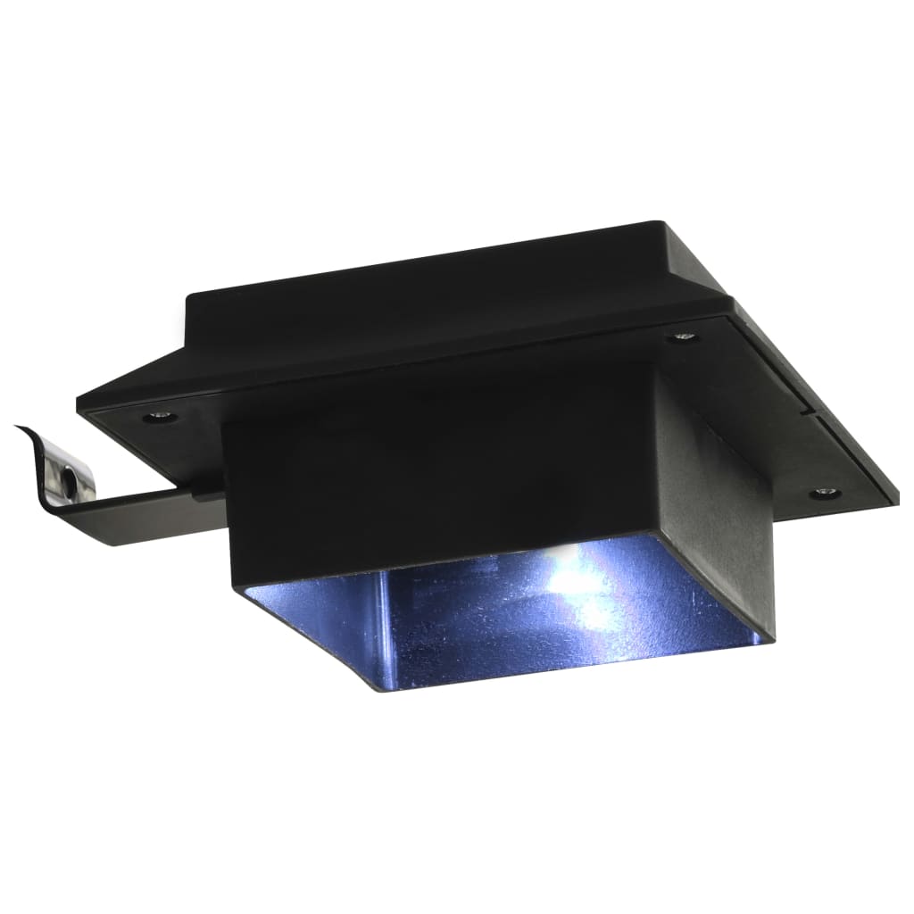 Outdoor Solar Lamps 6 pcs LED Square 4.7 Black